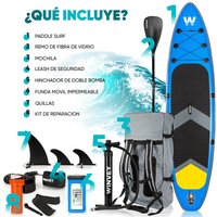 Tabla de paddle surf winvey hinchable azul