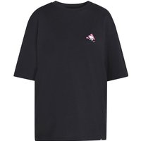 Camiseta adidas soft side oversized graphic t-shirt mujer negro