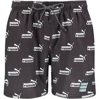 Bañador de natación puma logo aop n1 negro estampado