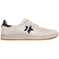 Skechers SKX 92 - Chaussures Femme Perfectly Shimmered en daim blanc cassé/bleu marine