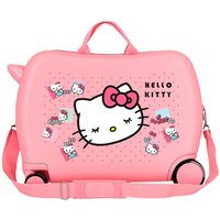 Valise SanRio ABS 4R. (2.MULTI) Nœuds Hello Kitty roses