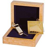 Sifflet Naysir Coupe du Monde 82 Couleur Or Avec Trousse