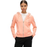 Einfarbiger Damen Hoodie mit Reißverschluss Superdry Einfarbiger Damen Hoodie mit Reißverschluss Superdry
