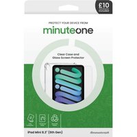 Apple iPad Mini 6th Gen, 8.6 inch, Minute One Clear Case and Glass Screen Protector Buy Now