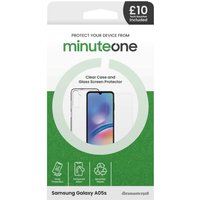 Samsung Galaxy A05s Minute One Clear Case and Glass Screen Protector Buy Now