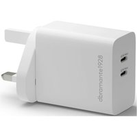 dbramante1928 re-charge - UK Wall Charger 2x USB-C 45W - W