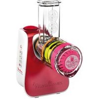 Robot MOULINEX DJ764510 Fresh Express NectarRégalez facilement toute la famillePréparez en un tour de main de délicieux nectars, des salades succulentes ou encore des desserts fruités gourmands avec le robot de cuisine MOULINEX FRESH EXPRESS NECTAR DJ764510. Doté de 4 cônes différents, il râpe, gratte ou tranche finement légumes, fruits et fromages avec une grande praticité. Son système de service direct vous permet de déposer les mets directement dans votre assiette pour davantage de facilité au quotidien. Fabriqué en France, ce robot de cuisine est en outre très simple à nettoyer, puisque ses différents éléments sont démontables et compatibles avec le lave-vaisselle.Un design sobre et compactPeu encombrant, ce robot de cuisine rouge affiche des lignes sobres et tendance pour s'intégrer au mieux à la déco de votre cuisine, que celle-ci soit moderne ou plus traditionnelle. Vous apprécierez en outre sa conception astucieuse, vous permettant de ranger directement les 4 cônes sur l'appareil pour un gain de place optimal.