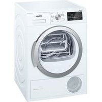 Sèche linge hublot SIEMENS WT47W491FF iSensoricUn sèche-linge ultra performantPrenez soin de vos textiles les plus fragiles avec le sèche-linge hublot WT47W491FF iSensoric de SIEMENS. Équipé d'un système de pompe à chaleur, il offre de nombreuses options pour une utilisation sur mesure. Vous apprécierez son tambour SoftDry, assurant un flux d'air permanent et une température constante pour un séchage optimal. Ses capteurs intégrés lui permettent d'adapter précisément la durée du cycle au degré de séchage attendu. Ce sèche-linge de h. 84,2 x L. 59,8 x p. 59,9 cm saura également prendre soin de vos lainages et chaussures grâce à son panier intégré ! Notez enfin le nettoyage automatique du condensateur, idéal pour une meilleure performance et une économie d'énergie.Un électroménager tendanceAvec ses petits détails élégants, ce sèche-linge blanc se veut facile à intégrer à votre espace buanderie. Que vous souhaitiez l'intégrer à un meuble ou le poser directement au sol, il saura s'adapter à vos besoins tout en apportant sa petite touche d'originalité notamment avec son écran sensitif.