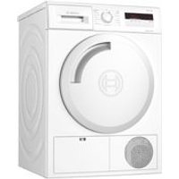 Sèche linge hublot BOSCH WTH83003FF 8kg BlancUn sèche-linge puissantCe sèche-linge à hublot BOSCH WTH83003FF prend soin de vos textiles les plus fragiles. Grâce aux propriétés de sa pompe à chaleur, il utilise l'air chaud qui se trouve dans l'atmosphère. La structure Sensitive Drying System du tambour garantit un séchage en douceur. Performant, cet appareil dispose d'un programme conçu pour le traitement des tissus fragiles : vous pouvez l'utiliser sans crainte pour vos pulls en cachemire et vos vêtements en matières délicates. Ce sèche-linge de dimensions L. 59,8 x H. 84,2 x P. 59.9 cm affiche une capacité de 8 kg et un volume de 112 L. Économique, il consomme 270 kWh/an.Une technologie efficaceCe sèche-linge à hublot blanc comporte un panneau d'affichage LED qui vous permet de paramétrer aisément vos options de séchage. Très silencieux, il trouve sa place aisément dans une buanderie ou une douche. Ce modèle se dote d'un programme Textiles sport, pour le séchage des vêtements synthétiques et les accessoires délicats en microfibre.