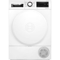 Sèche linge hublot BOSCH WQG233D0FR Pompe à chaleurUn atout pour votre lingeVous avez besoin d'un sèche-linge pour prendre soin de vos textiles délicats ? Respectueux de l'environnement, silencieux et stable, le sèche-linge à pompe à chaleur BOSCHcomporte un agent de refroidissement eco-friendly. On apprécie ses nombreuses fonctionnalités : programme pour linge délicat, départ / fin différé(e), affichage du temps restant, etc. Le séchage à condensation préserve la douceur du linge, sans froisser les vêtements. Grâce au tambour à rotation alternée, le mouvement du linge lors du séchage s'effectue dans les deux sens, ce qui évite d'emmêler les textiles entre eux. Les petites et grandes pièces sèchent ainsi en même temps, ce qui vous fait gagner un temps considérable.Un design pratiqueAvec son hublot frontal et son panneau de programmation digital, ce sèche-linge blanc trouvera sa place parmi vos appareils modernes. Adapté aux familles, il possède une capacité de chargement de 8 kg. Pour gagner de la place, vous pouvez installer simplement ce sèche-linge de L. 59,8 x H. 84,2 x P. 65,4 cm au-dessus d'un lave-linge frontal.
