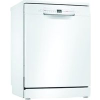 Lave-vaisselle pose libre BOSCH SMS2HTW79E 12 couverts BlancDes fonctionnalités intelligentesDites adieu à la corvée vaisselle avec ce lave-vaisselle BOSCH. Performant, ce modèle intègre des fonctionnalités pratiques. Le système AquaSensor détecte le degré de salissure. Mais ce n'est pas tout ! Ce lave-vaisselle s'adapte également à la quantité de vaisselle. Enfin, vos verres ressortent étincelants grâce au système Super Brillance. Profitez des heures creuses pour réaliser des économies d'énergie en le programmant durant la nuit. Ce lave-vaisselle de 60 cm de long possède une fonction départ différé jusqu'à 24 h. Vous aurez le choix entre de nombreux programmes, pour une vaisselle toujours bien propre. Un design classiqueCe lave-vaisselle blancse fondra dans n'importe quel type d'intérieur avec son allure classique. Son coloris épuré apporte une touche de luminosité dans votre pièce. Cet appareil 12 couverts se dote d'un bandeau de commande discret et intuitif en façade, au-dessus de la poignée.