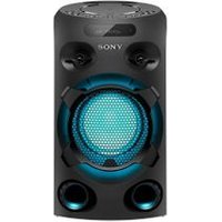 Enceinte Sono SONY MHCV02.CEL Bluetooth karaokéUn son immersifDonnez une nouvelle dimension à vos mélodies favorites grâce à l'enceinte sono MHCV02.CEL signée SONY. D'une puissance de 150 W, elle est équipée d'un lecteur CD compatible MP3 et WMA qui permet une plus grande flexibilité au moment de choisir ses morceaux. Dotée de la fonction Bluetooth, elle offre différents effets sonores et lumineux grâce à l'application Fiestable. Bonne ambiance garantie ! Cette enceinte sono de L. 28,1 x H 50 x P. 30,6 cm avec prise USB mise sur les technologies Jet Bass Booster et Live Sound pour fournir une expérience auditive unique.Pour une ambiance festiveAvec son design tendance aux inspirations futuristes, cette enceinte sono noire viendra apporter la touche finale à une déco dans l'air du temps. Cette enceinte au style urbain se marie avec un mobilier aux lignes sobres. Elle trouvera sa place aussi bien dans le salon qu'au cœur d'une chambre d'adolescent.