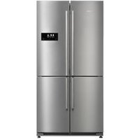 Réfrigérateur multi-portes FALCON FSXS21SS/C 588L InoxDe vastes espaces de rangementCe réfrigérateur FALCON est un réfrigérateur multi-portes aux nombreux rangements qui permettront d'organiser le stockage de vos denrées. La partie haute munie de deux portes se compose de trois clayettes en verres et trois tiroirs transparents. Les portes du réfrigérateur proposent quant à elles plusieurs balconnets afin d'y ranger des bouteilles et autres ingrédients. Du côté du double congélateur, vous trouverez une clayette et deux tiroirs par compartiment. Le tout bénéficie d'un éclairage à LED pratique pour voir clairement l'intérieur. Ce réfrigérateurde 588 litres est idéal pour une famille de quatre personnes et plus.Un coloris moderne et intemporelCe réfrigérateur inox s'intégrera dans tout style de cuisine, quels que soient le coloris et l'univers décoratif choisis. Il est par ailleurs muni de longues poignées discrètes disposées en façade. Pratique, ce réfrigérateur avec 4 portes détient un système d'ouverture vers l'extérieur afin d'avoir un accès optimal à chaque espace intérieur.Une utilisation facileCe réfrigérateur de 91 x 185 x 75/80 cmse montrera simple à utiliser au quotidien. Il dispose notamment d'un système de contrôle séparé de la température qui permet d'ajuster les degrés dans le réfrigérateur et les deux compartiments du congélateur. Pour cela, il suffit d'utiliser l'écran tactile situé en façade. Ce panneau digital permet également de choisir les différentes fonctions, comme le refroidissement rapide des boissons, le mode éco, celui pour les vacances, la fonction Super Cool ou le Super Freeze. Pour une préservation optimale des aliments, ce réfrigérateur dispose d'un système de froid ventilé avec un dégivrage automatique.