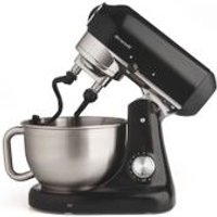 Robot pâtissier BRANDT 173006 NoirUne machine puissanteVous aimez réaliser votre propre pain, faire des brioches ou des viennoiseries ? Ce robot pâtissier BRANDT vous aidera à travailler la pâte plus rapidement. Équipé d'un dispositif à double pétrin, il possède une cuve en inox de 4,7 L. D'une puissance de 1000 W, ce robotcomprend en outre un kit de pâtisserie composé d'un fouet, d'un batteur et d'un pétrin. Un couvercle anti-éclaboussure vient compléter le produit. À la fois performant et silencieux, ce robot pâtissier se révèlera très vite indispensable. Après usage, rincez soigneusement la cuve à l'eau savonneuse afin de détacher les débris de pâte. Nettoyez le corps du robot à l'aide d'un chiffon sec.Un équipement élégantTrès élégant, ce robot pâtissier au design noir et inoxa tout pour vous plaire. Ses crochets pétrisseurs travaillent la pâte de manière uniforme, garantissant ainsi la réussite de vos préparations. Grâce à cette machine puissante, la fabrication du pain, des pizzas ou des pâtes fraiches n'aura plus de secret pour vous !