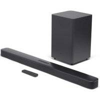 Barre de son 2.1 sans fil JBL JBLBAR21DBBLKEPSon surround JBL et Dolby Digital. Caisson de basses sans fil. Puissance totale de 300 W. HDMI:1 . Port USB: