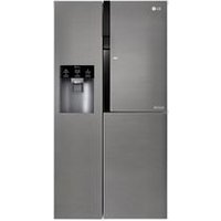 Réfrigérateur Américain LG GSJ360DIDV Door in DoorDes rangements fonctionnelsLe réfrigérateur LG cumule les avantages pratiques. Avec un niveau sonore de 39 dB, il est plus silencieux que d'autres modèles. Vous bénéficiez d'une autonomie de 10 h en cas de coupure électrique. Au niveau du rangement, cet appareil d'une capacité de 606 L multiplie les espaces fonctionnels. En plus des clayettes et des balconnets, il possède un bac à légumes et une Fresh Zone réservée à la viande et au poisson frais. Ce réfrigérateur gris intègre un congélateur à gauche. Il est équipé d'un distributeur d'eau et fabrique de la glace de manière automatique. L'intérieur est éclairé par une LED.Un design américainVous rêvez d'équiper votre cuisine avec un réfrigérateur américain ? Laissez-vous séduire par ce modèle aux dimensions généreuses et en pose libre. Sa couleur grise apporte une touche de modernité à votre intérieur. Ce réfrigérateur multiportes est solide. Le système d'ouverture permet d'accéder facilement à vos produits du quotidien.Un appareil performantDoté d'un compresseur linéaire, ce réfrigérateur promet des économies d'énergie. Il ne consomme que 419 kWh/an. Grâce à la technologie Total No Frost, vous dites adieu à la corvée du dégivrage qui se fait de manière automatique. De plus, le système Smart Diagnosis est capable de détecter 34 pannes ou mauvaises utilisations à distance. Cela diminue fortement le nombre d'interventions des techniciens. Vous apprécierez aussi la performance de ce réfrigérateur L. 91,2 x H. 179 x P. 71,7 cm. Il diffuse un froid constant et rapide dans tous les compartiments pour une meilleure conservation des aliments.