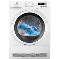 Sèche linge hublot ELECTROLUX EW7H5142RB Pompe à chaleurUn sèche-linge hublot à condensationDédié à une pose libre, ce sèche-linge hublot de dimensions L.59,6 x H. 85 x P.66,2 cm se caractérise par un chargement frontal et une technologie de séchage par condensation. La rotation alternée offre un résultat uniforme et des vêtements moins froissés. D'une capacité de 8 kilos, ce sèche-linge hublot bénéficie de programmes multiples dont un cycle pour les textiles délicats. Muni du système GentleCare, Il permet de sécher les vêtements à basse température. Il fait preuve d'une grande intuitivité grâce au système SensiCare qui ajuste la durée du séchage aux taux d'humidité du linge.Un sèche-linge hublot élégantDes lignes simples et élégantes caractérisent ce sèche-linge frontal Electrolux. Le confort d'utilisation est optimisé par un hublot large, une molette de programmation simple à manipuler et un affichage LED. La couleur blanche de cet appareil lui permet de s'intégrer à tous les intérieurs.