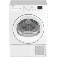 Sèche-linge hublot BEKO DBH8246DGA0WW 8kgLes avantages d'une pompe à chaleurLe sèche-linge à hublot BEKO DBH8246DGA0WW est doté d'une pompe à chaleur, qui assure un fonctionnement à la fois plus efficace et plus économique. Ce système permet en effet de réutiliser l'air chaud à l'intérieur de la cuve, de manière à consommer moins d'énergie. Ce sèche-lingeest également doté d'un double filtre intérieur qui attrape les poussières pendant le séchage. Vous retrouverez ainsi un linge doux et impeccable, prêt à être rangé dans l'armoire ou enfilé directement. Ce sèche-linge dispose également du programme BabyProtect. Adapté au linge fragile des tout-petits, il limite la température de séchage à 55°C.Un design classiqueAvec ses dimensions traditionnelles, ce sèche-linge à hublot blanc trouvera sa place facilement dans votre buanderie, votre salle de bain ou votre cuisine. Vous apprécierez son grand écran qui vous indique le temps restant avant la fin du cycle et le programme choisi.