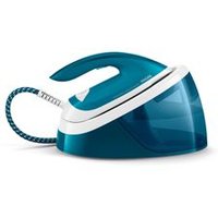 Centrale vapeur PHILIPS GC6815/20 pression 6 barsUn repassage rapide et impeccableLe repassage deviendra rapide et facile avec la centrale vapeur PHILIPS GC6815/20 PerfectCare, dont le temps de chauffe est de seulement 2 minutes. Elle est dotée de la technologie OptimalTEMP, qui permet une utilisation sans avoir à régler la température. Efficace sur tout type de linge, cette centrale vapeur délivre une puissance de 6 bars, suffisante pour repasser toute sorte de tissu, même les jeans épais. Elle dispose également d'une fonction pressing qui facilitera le défroissage de vos chemises et des vestes. Avec sa semelle SteamGlide qui glisse sur les fibres sans risque de brûlure, cette centrale vapeur sera parfaite pour repasser tout le linge de la famille.Un modèle compactCette centrale vapeur bleue séduit avec son design compact qui la rend légère et facile à ranger. Son réservoir de 1,3 litre est transparent, ce qui vous permettra de vérifier son niveau à tout moment. Dotée d'un système de détartrage intégré, elle est protégée du calcaire.