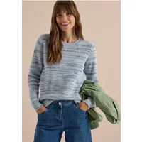 Pullover mit Rundhals und Space-Dye-Optik