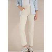 Cecil Femme Jeans Bootcut in Beige, Gr: 25