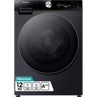 HISENSE 7S Series Auto Dosing WF7S1247BB AI WiFi-enabled 12 kg 1400 Spin Washing Machine Black, Black