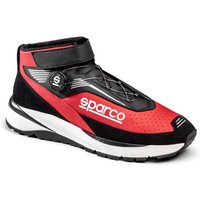 Sparco Chrono Mechanics Shoe - Colour: Red / White, Size: UK 10.5 / Eur 45, Red/white