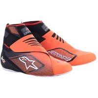 Alpinestars Tech 1-KZ V2 Kart Boots - UK 11 / Eur 45.5, Black / Fluro Orange