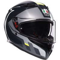 K3 Graphic Motorcycle Helmet - () - Shade / Fluo, /