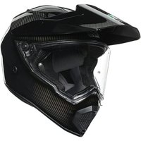 AX-9 Plain Motorcycle Helmet - () - Mono Glossy Carbon,