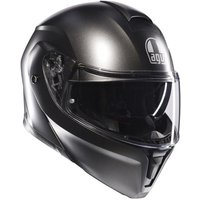 Street Modular Plain Motorcycle Helmet - Matt Asfalto - (),