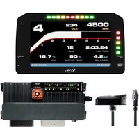 AIM PDM32 Advanced Power Distribution Module / Data Logger Kit - 6 Inch Display With Race Icons, Roof Mount GPS, 4m Long GPS Cable