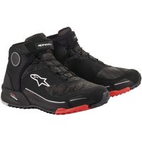 Alpinestars CR-X Motorcycle Riding Shoes - UK 9.5 / Eur 43 - Black / Camo / Red, Black/grey/red