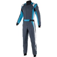 Alpinestars GP Pro Comp V2 Race Suit - 50, Asphalt / Cyan / White