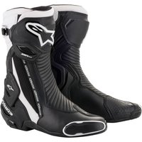 Alpinestars SMX Plus V2 Motorcycle Boots - UK 9 / Eur 44 - Black / White, Black/white