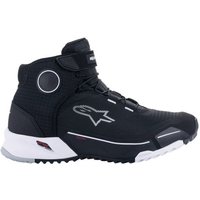 Alpinestars CR-X Drystar Motorcycle Riding Shoes - Black / White, UK 8.5 / Eur 42, Black/white