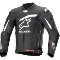 Alpinestars GP Plus R V4 Rideknit Leather Motorcycle Jacket - Eur 56 - Black / White, Black/white