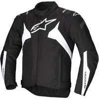 Alpinestars T-Jaws V4 Waterproof Textile Motorcycle Jacket - X-Large - Black / White, Black/white