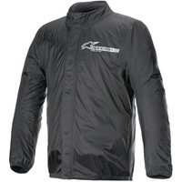 Alpinestars Hurricane Rain V2 Motorcycle Over Jacket - Medium - Black, Black