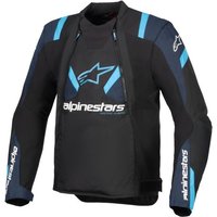 Alpinestars T-Stunt Air Textile Motorcycle Jacket - Large - Black / Dark Blue / Blithe Blue, Black/blue
