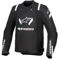 Alpinestars T-Stunt Air Textile Motorcycle Jacket - 2X-Large - Black / White, Black/white
