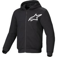Alpinestars Chrome V2 Sport Motorcycle Hoodie - X-Large - Black / White, Black/white