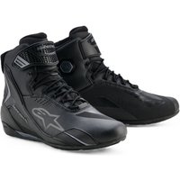 Alpinestars Faster 4 Drystar Motorcycle Shoes - Black / Cool Grey, UK 9.5 / Eur 43, Black/grey