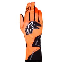 Alpinestars Tech 1-K Race V2 Kart Gloves - Graphic 1 - Fluro Orange / Flame Orange / Gunmetal / White / Black, L