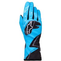 Alpinestars Tech 1-K Race V2 Kart Gloves - Graphic 1 - Cyan / Gunmetal / Black / White, L