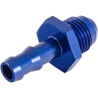 Automotive Plumbing Solutions Male JIC -6 To Push On Hose Fitting - 6mm Bore, Blue, Blue
