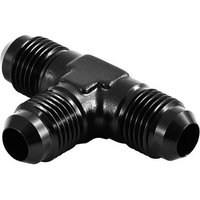 Automotive Plumbing Solutions Male T Piece With JIC Equal Thread - 6 JIC (9/16x18), Black, Black