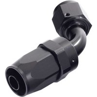 Automotive Plumbing Solutions Reusable Swivel Hose End Fittings - 6 JIC 6AN 60 degree, Black