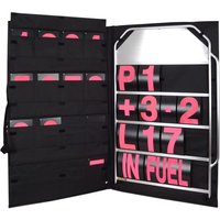B-G Racing Large Pit Board Kit - Pink Numbers, Pink/silver
