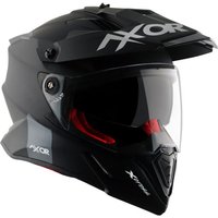 Axor X-Cross Plain Motorcycle Helmet - 2X-Large (63-64cm) -, Black